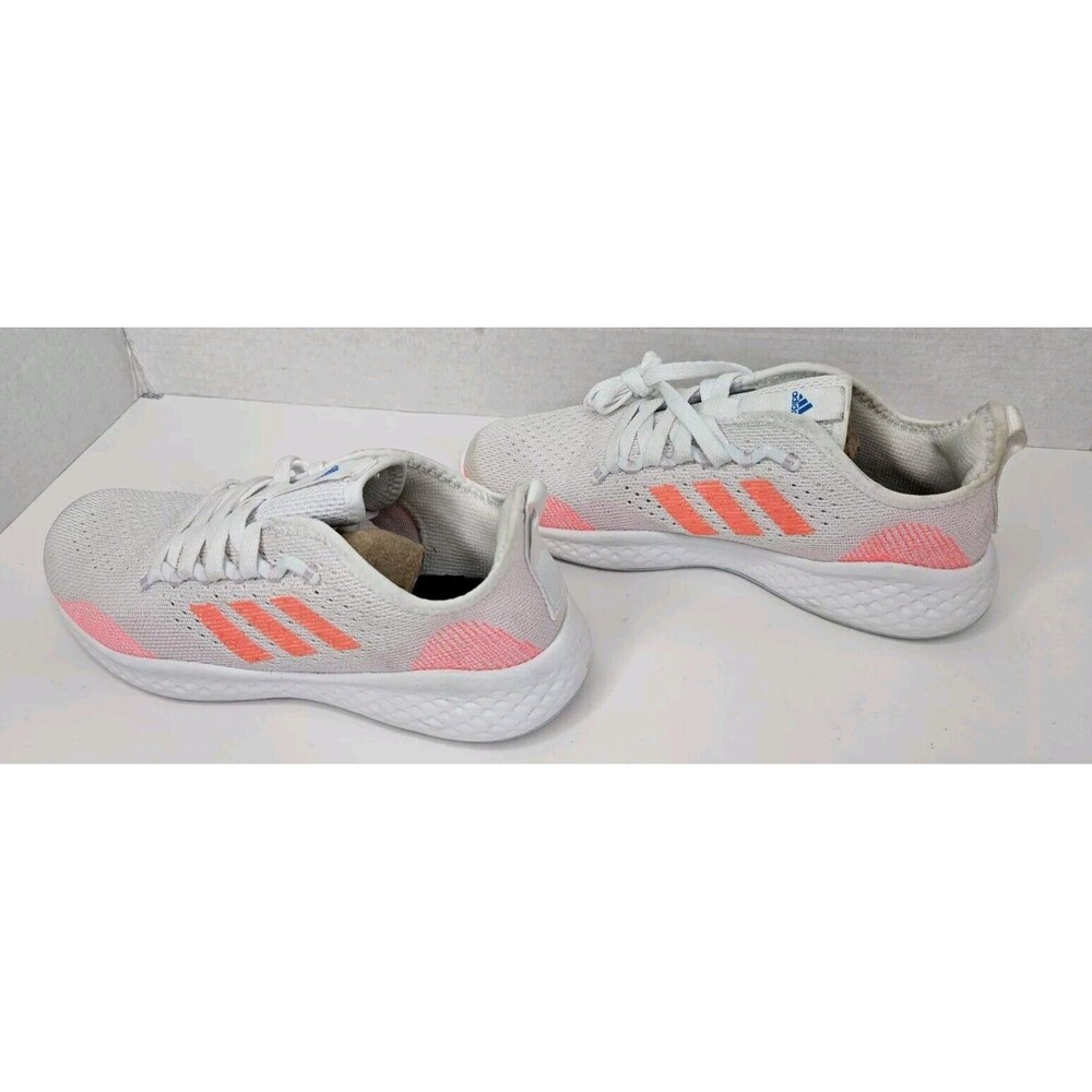 Adidas Women's White/Orange Sneaker Fluid Flow 2.0 Running Size 7 US Lightweight - Picture 7 of 8